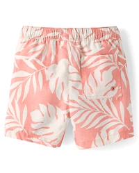 Boys Tropical Leaf Swim Trunks - Shop