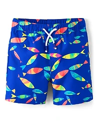 Maillots de bain garçon à motifs poissons - Boutique natation