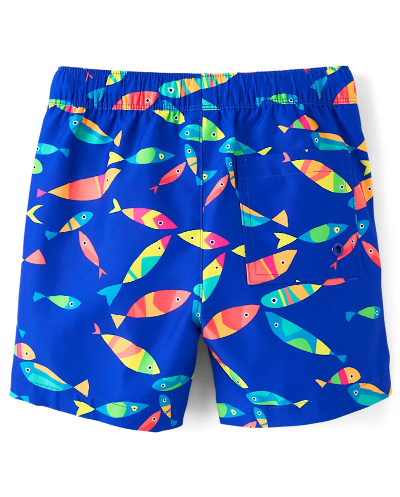 Boys Fish Swim Trunks - Shop