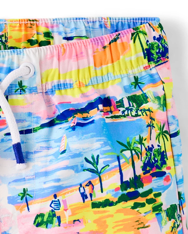 Carte postale de vacances pour garçons - Maillots bain Boutique natation