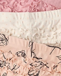 Baby Girls Rose Ruffle Leggings 3-Pack