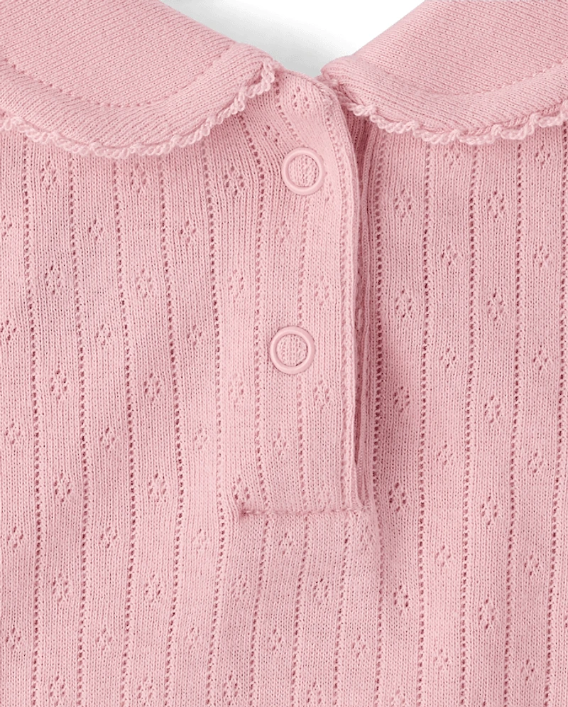 Baby Girls Rose Bodysuit 3-Pack