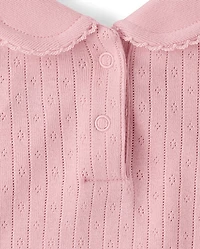 Baby Girls Rose Bodysuit 3-Pack