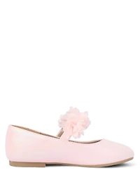 Girls Shimmer Floral Ballet Flats - Enchanted Garden