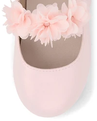 Ballerines fleuries scintillantes pour filles - Jardin enchanté
