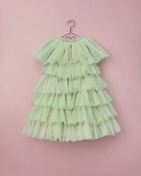 Girls Glitter Pleated Tulle High Neck Dress - Marchesa Mini x Gymboree