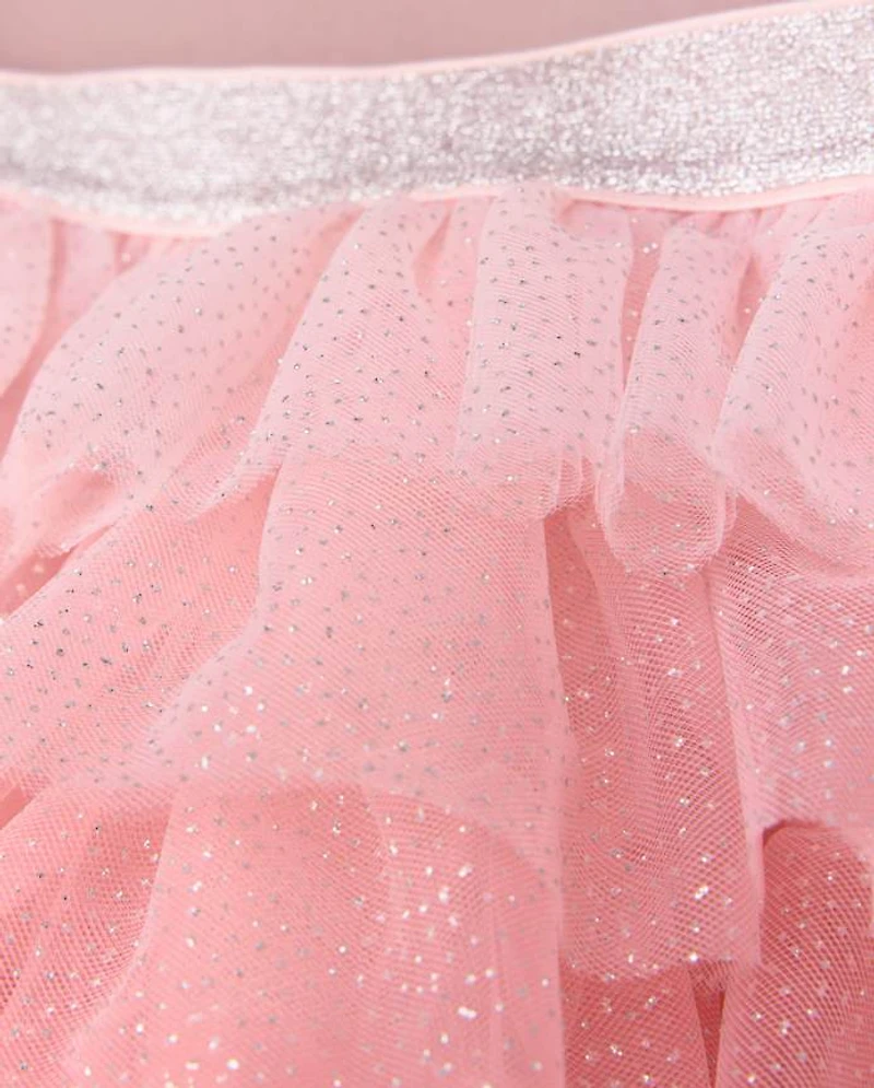 Girls Glitter Ombre Tiered Tulle Tutu Skirt - Marchesa Mini x Gymboree