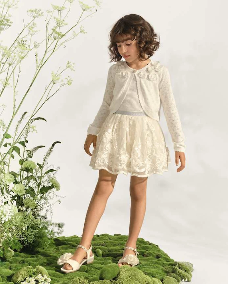 Girls Embroidered Floral Tulle Tutu Skirt - Marchesa Mini x Gymboree