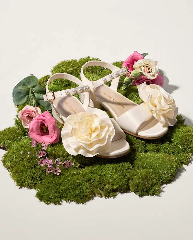 Girls Rosette Faux Pearl Heels - Marchesa Mini x Gymboree