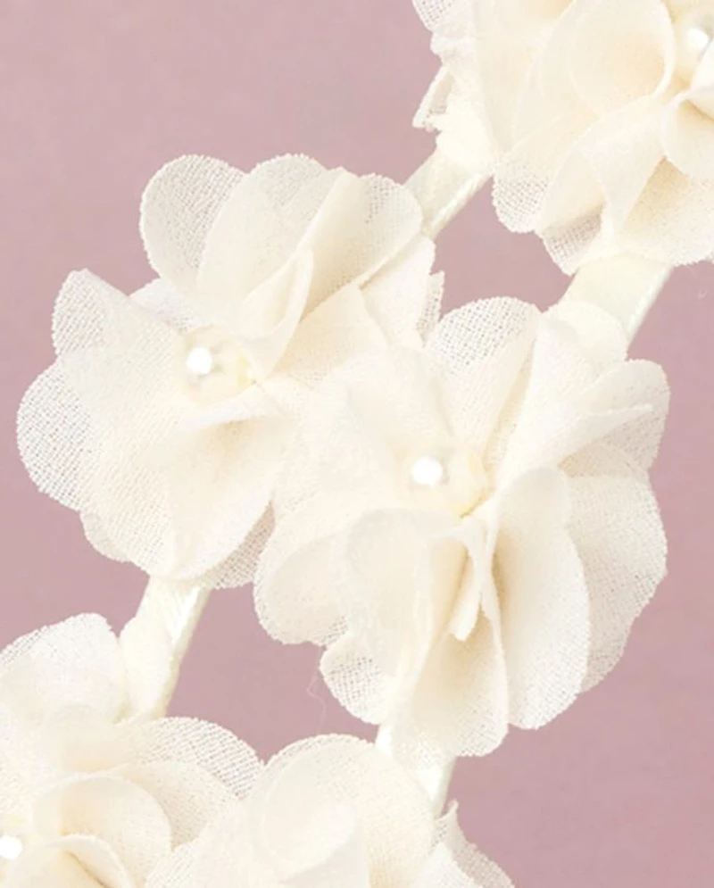 Girls Floral Faux Pearl Headband - Marchesa Mini x Gymboree