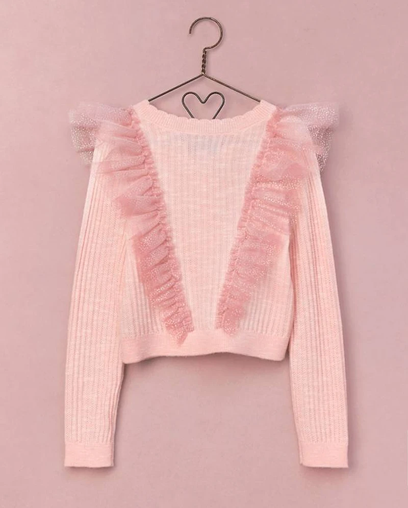 Girls Gem Glitter Flutter Cardigan - Marchesa Mini x Gymboree