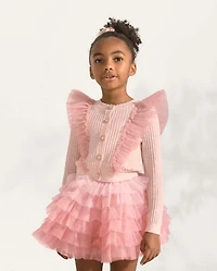 Girls Gem Glitter Flutter Cardigan - Marchesa Mini x Gymboree
