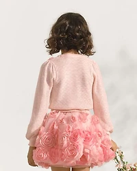 Girls Rosette Pointelle Sweater - Marchesa Mini x Gymboree