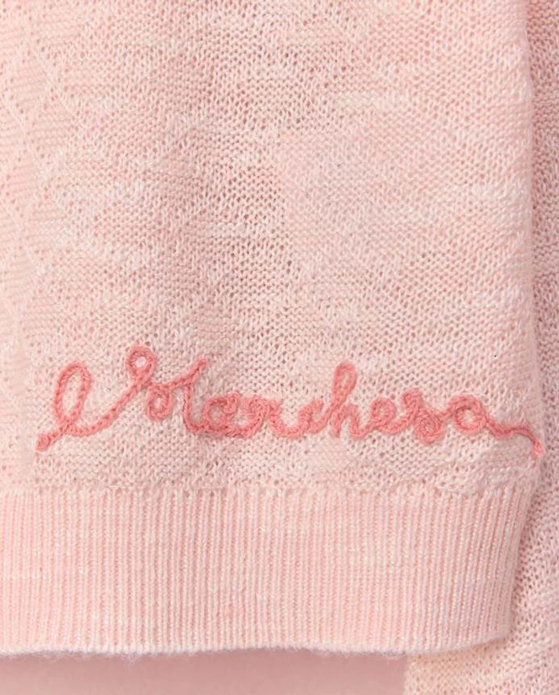 Girls Rosette Pointelle Sweater - Marchesa Mini x Gymboree