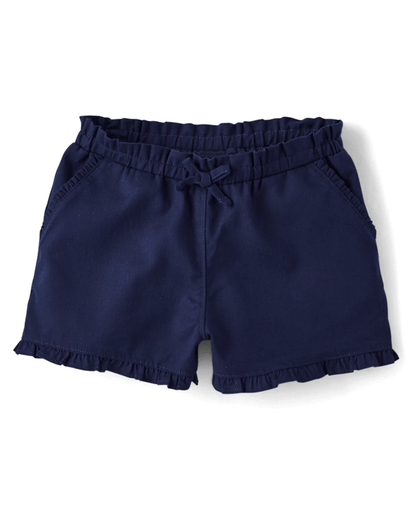 Girls Ruffle Pull On Shorts