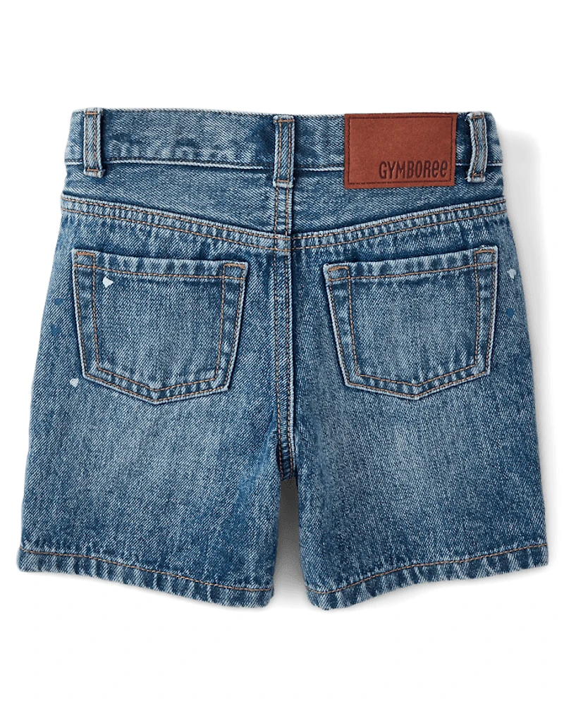 Short en jean à motifs éclaboussures de peinture pour garçon - Driftwood Bay