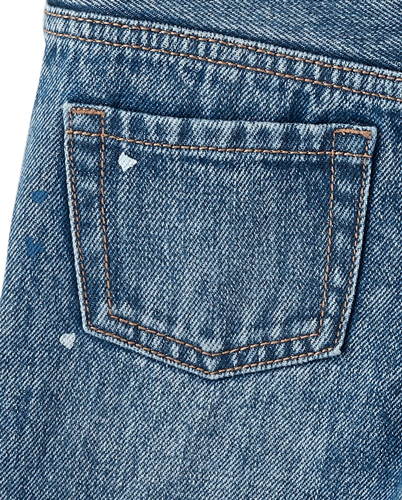 Short en jean à motifs éclaboussures de peinture pour garçon - Driftwood Bay