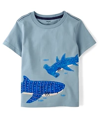 Haut brodé requin pour garçon - Driftwood Bay