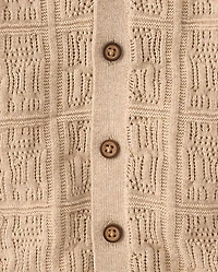 Boys Stitched Sweater Polo - Driftwood Bay