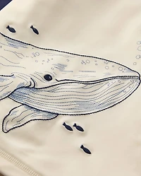 Maillot de bain anti-UV brodé baleine pour garçon - Boutique natation