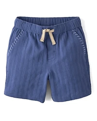 Boys Textured Pull On Shorts - Driftwood Bay