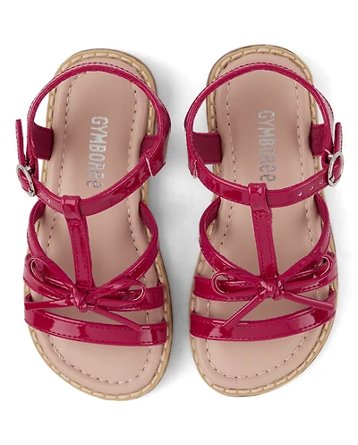 Girls Bow Sandals - Nantucket Charm