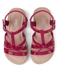 Girls Bow Sandals - Nantucket Charm