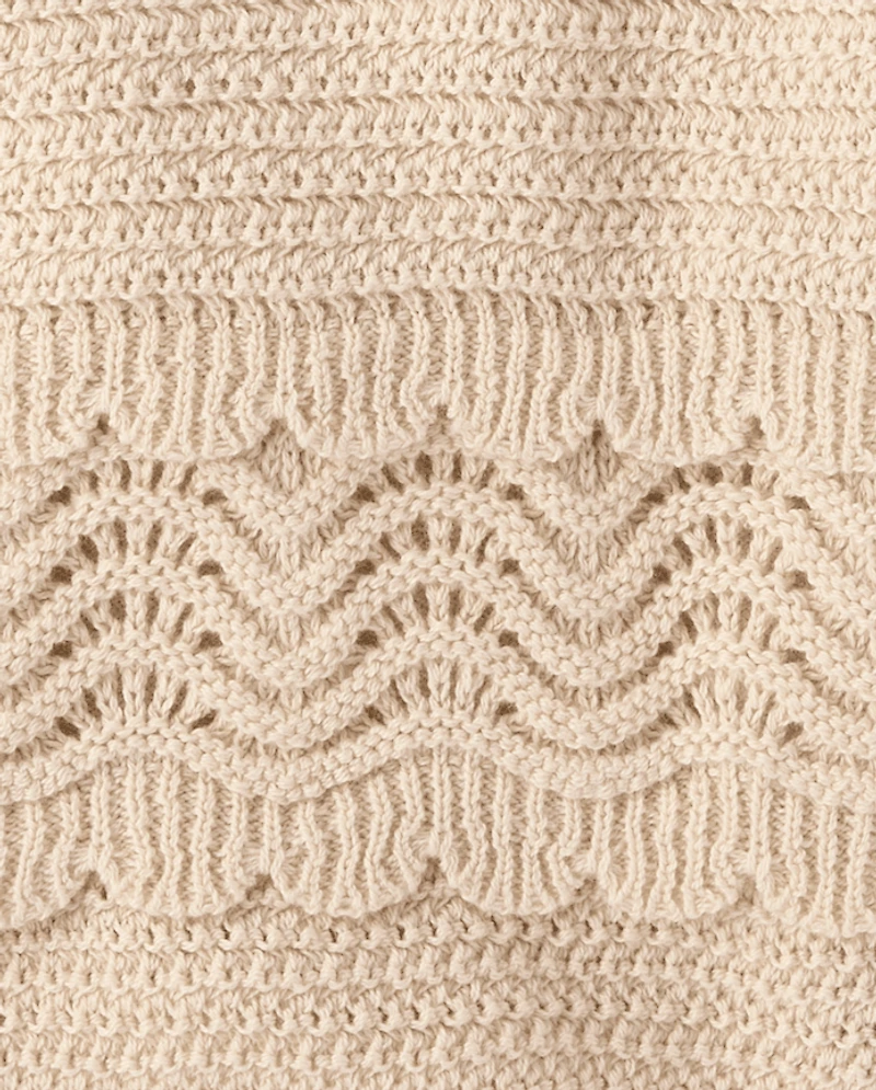 Débardeur festonné fleuri au crochet pour fille - Driftwood Bay