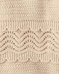 Débardeur festonné fleuri au crochet pour fille - Driftwood Bay