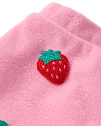 Girls Crochet Fruit Terry Faux Wrap Skort - Swim Shop