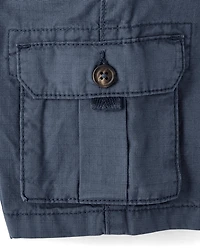 Short cargo garçon en tissu ripstop teint pièce - Driftwood Bay