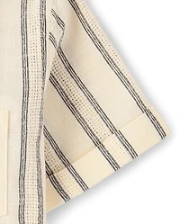 Chemise boutonnée à rayures texturées pour garçon