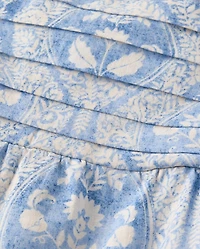 Womens Mommy And Me Paisley Linen-Blend Tiered Dress - Linen Edit