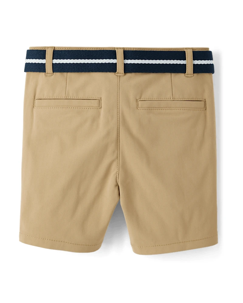 Boys Quick Dry Chino Shorts 2-Pack