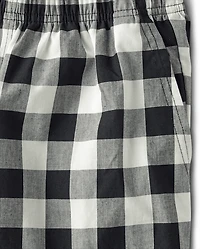 Mens Print Poplin Pajama Shorts