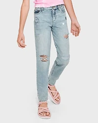 Tween Girls High Rise Girlfriend Jeans
