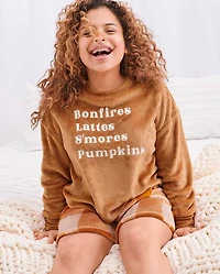 Tween Girls Bonfire Fleece Pajamas