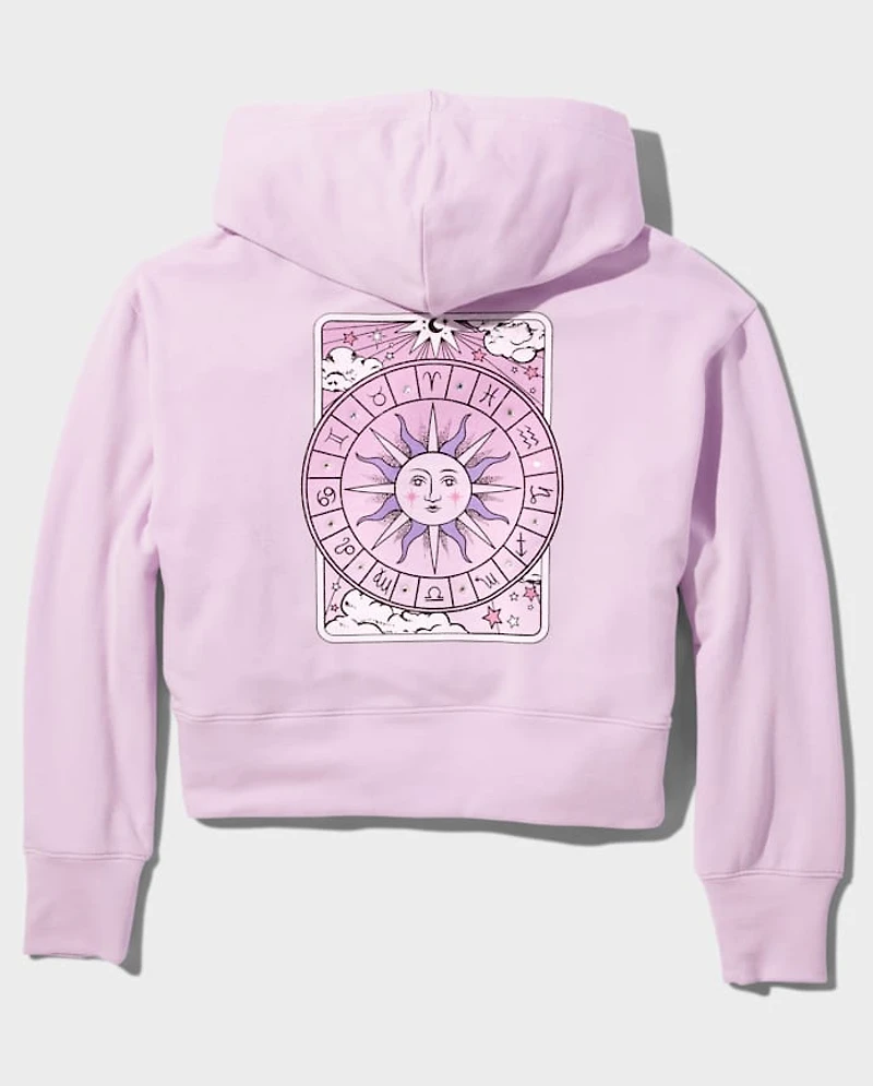 Tween Girls Zodiac Cropped Hoodie