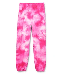 Tween Girls Tie Dye Fleece Jogger Pants