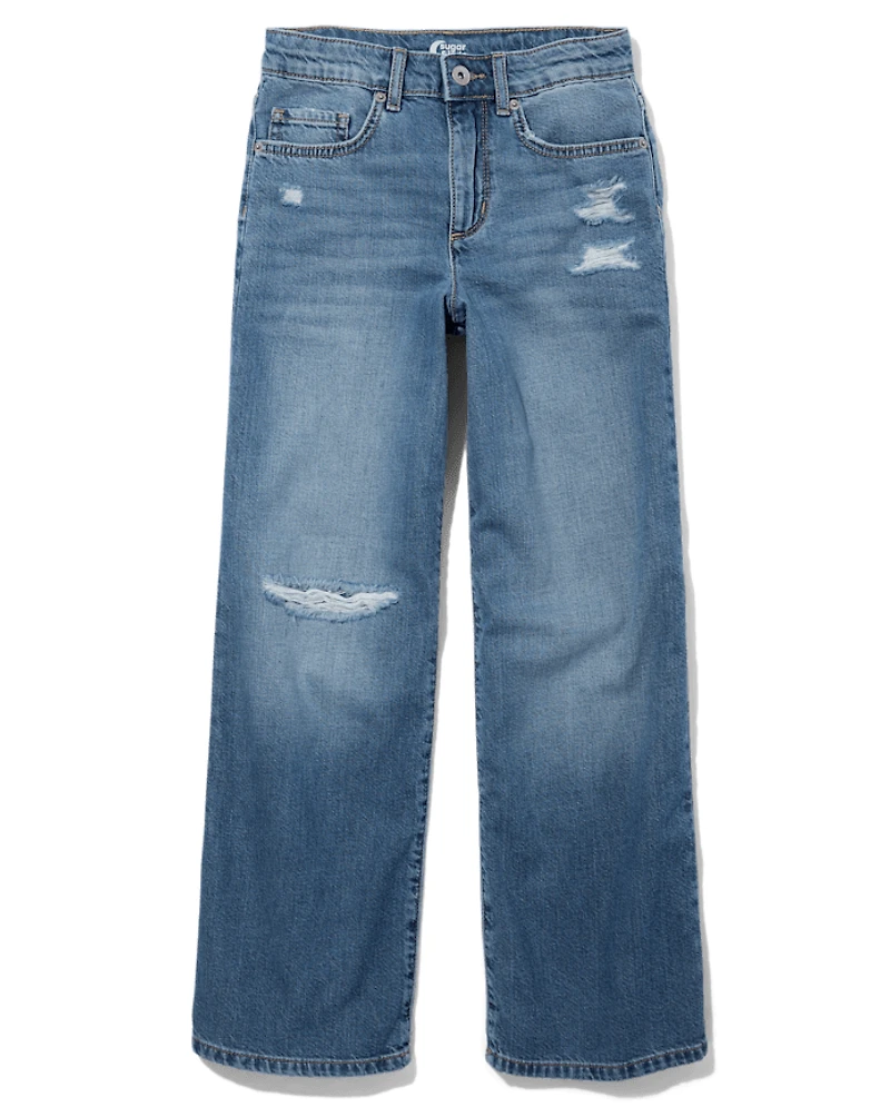 Tween Girls Slouchy Wide Leg Jeans