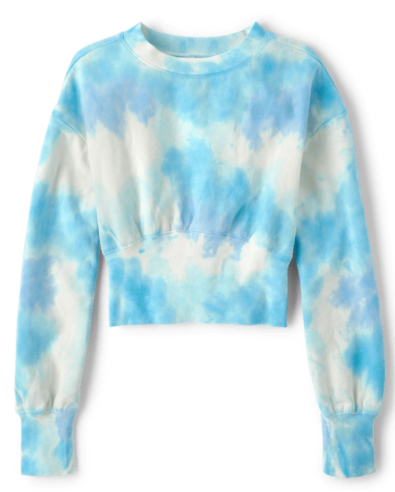 Tween Girls Fleece Cropped Sweatshirt