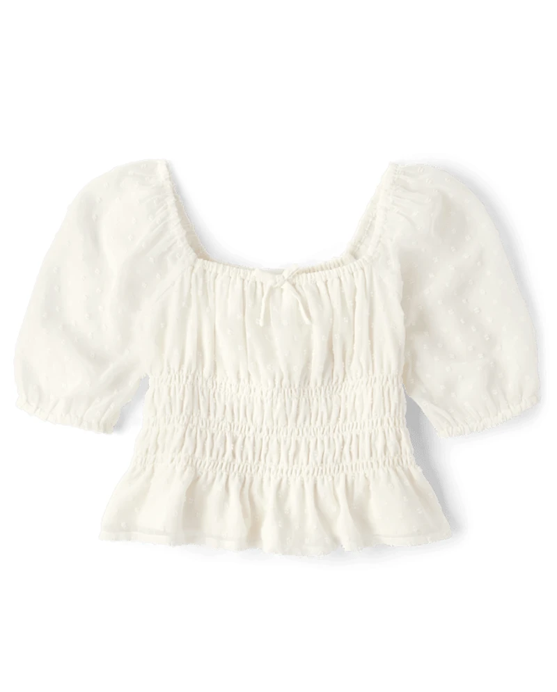 Tween Girls Smocked Top