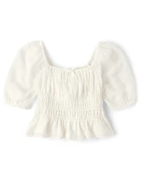 Tween Girls Smocked Top