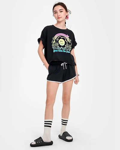 Tween Girls Contrast Dolphin Shorts