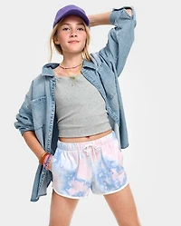 Tween Girls Tie Dye Dolphin Shorts