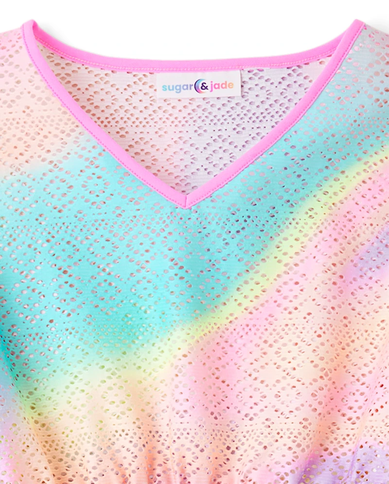 Tween Girls Rainbow Lace Cover Up