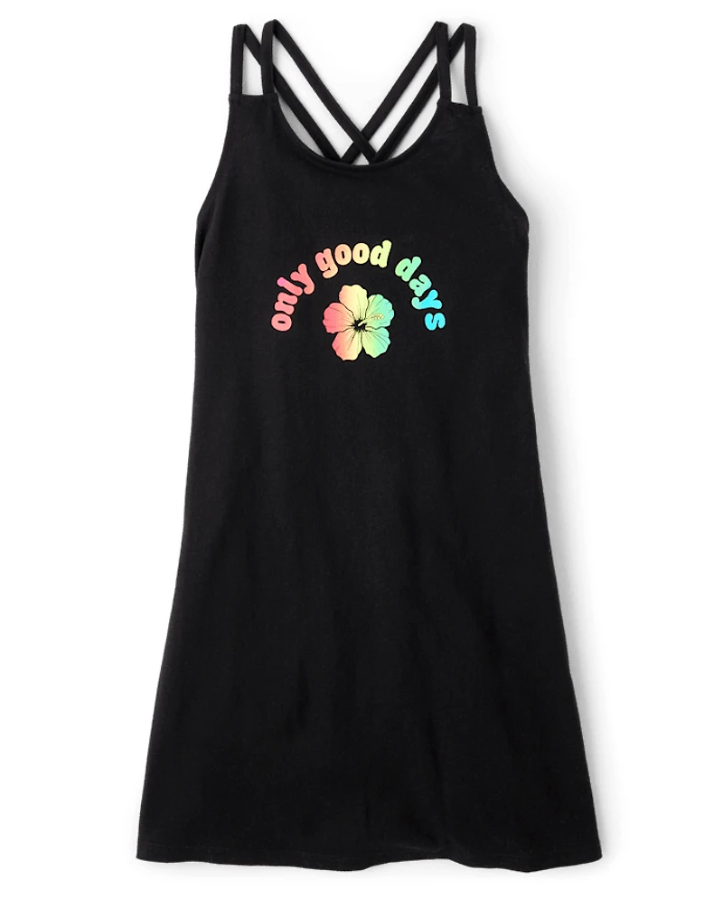 Tween Girls Good Days Cross Strap Cover Up