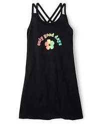 Tween Girls Good Days Cross Strap Cover Up