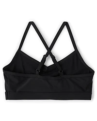 Tween Girls Print Rashguard Swimsuit