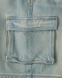Tween Denim Baggy Cargo Jorts